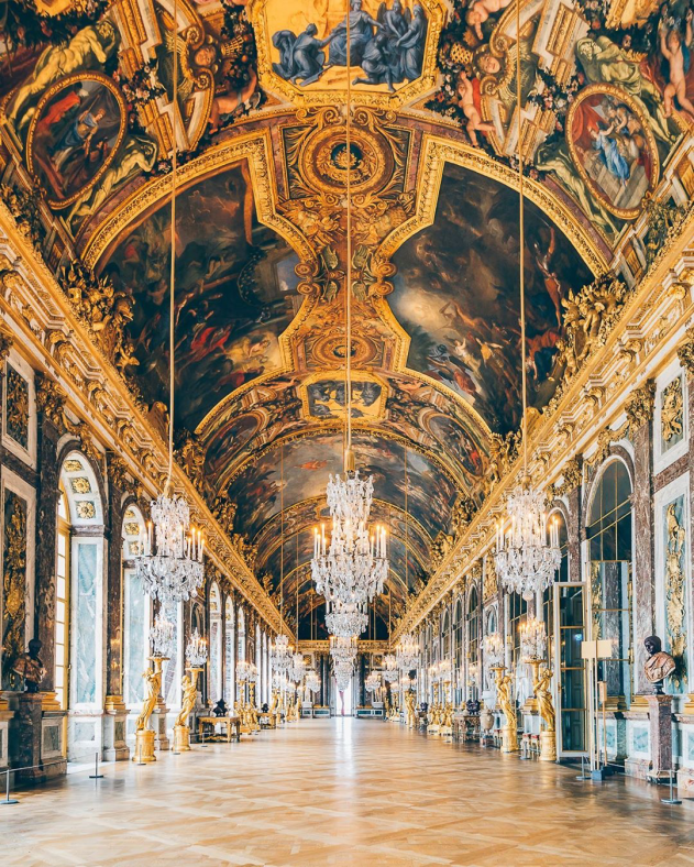 Hall of Mirror, Palace of Versailles #travel #paris #versailles #versaillespalace #europe #europetravel #parisfrance